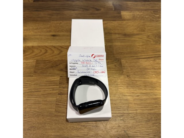 27. Apple Watch SE  2nd gen - 44 mm - GPS - Fekete - APPLE GAR - 98% akku