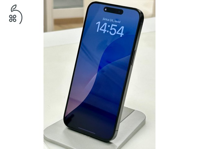 iPhone 15 Pro MAX Black 512GB! Karcmentes Független! 3 Hó Gar+ Beszámítás