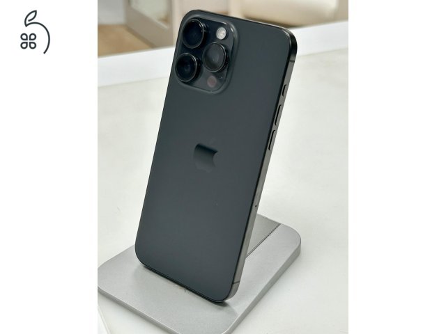 iPhone 15 Pro MAX Black 512GB! Karcmentes Független! 3 Hó Gar+ Beszámítás