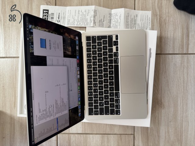 Szinte Új Macbook Air M4 16Gb ram, 512GB ssd. 3 év jótállás!