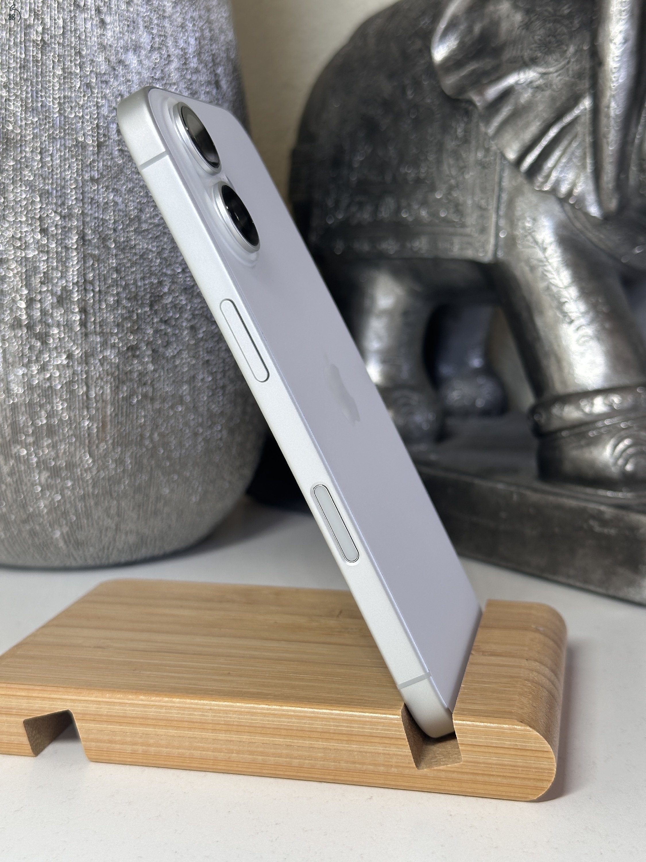  iPhone 16 128GB Fehér, Független - Garancia, Számla 