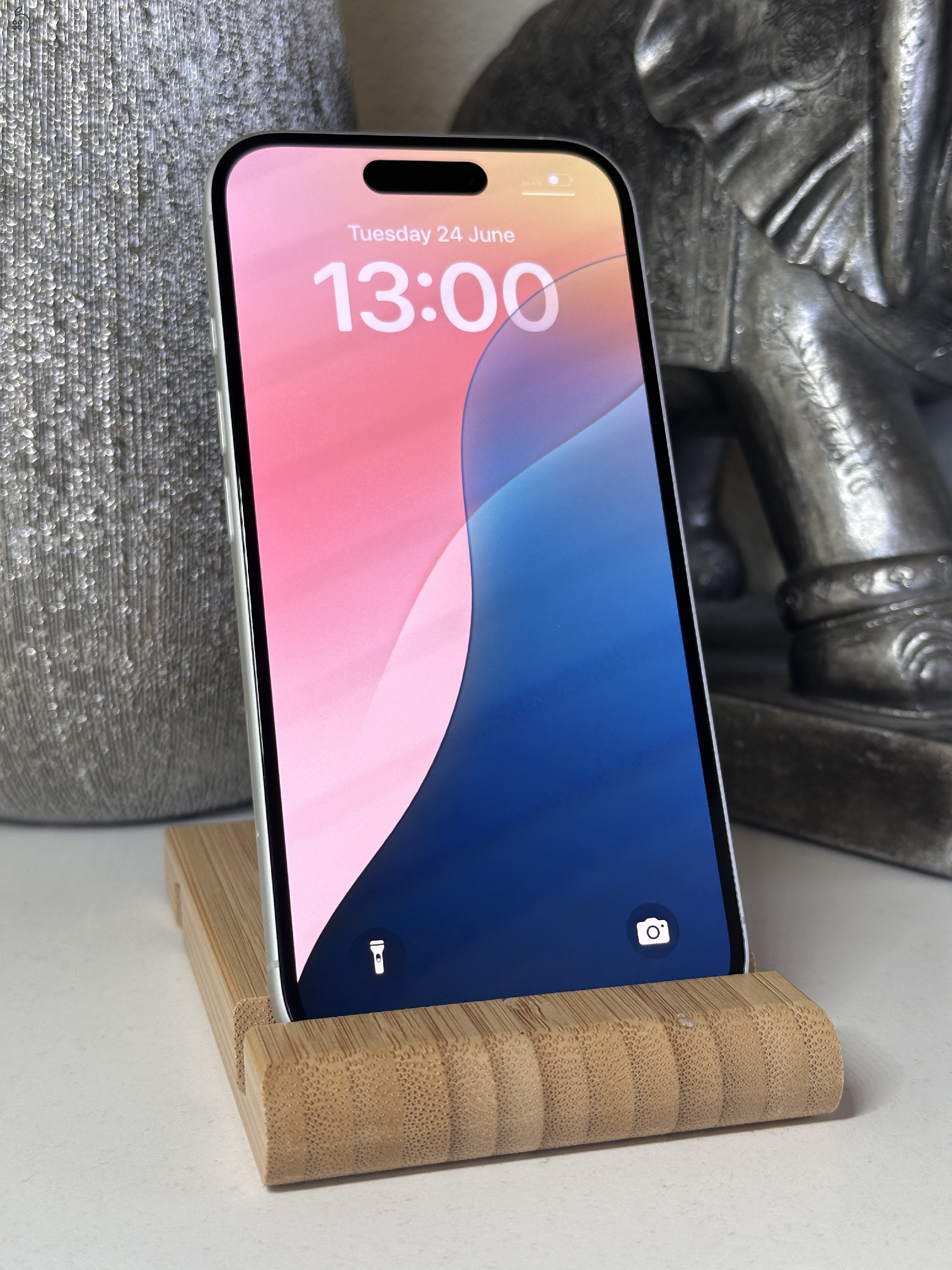  iPhone 16 128GB Fehér, Független - Garancia, Számla 