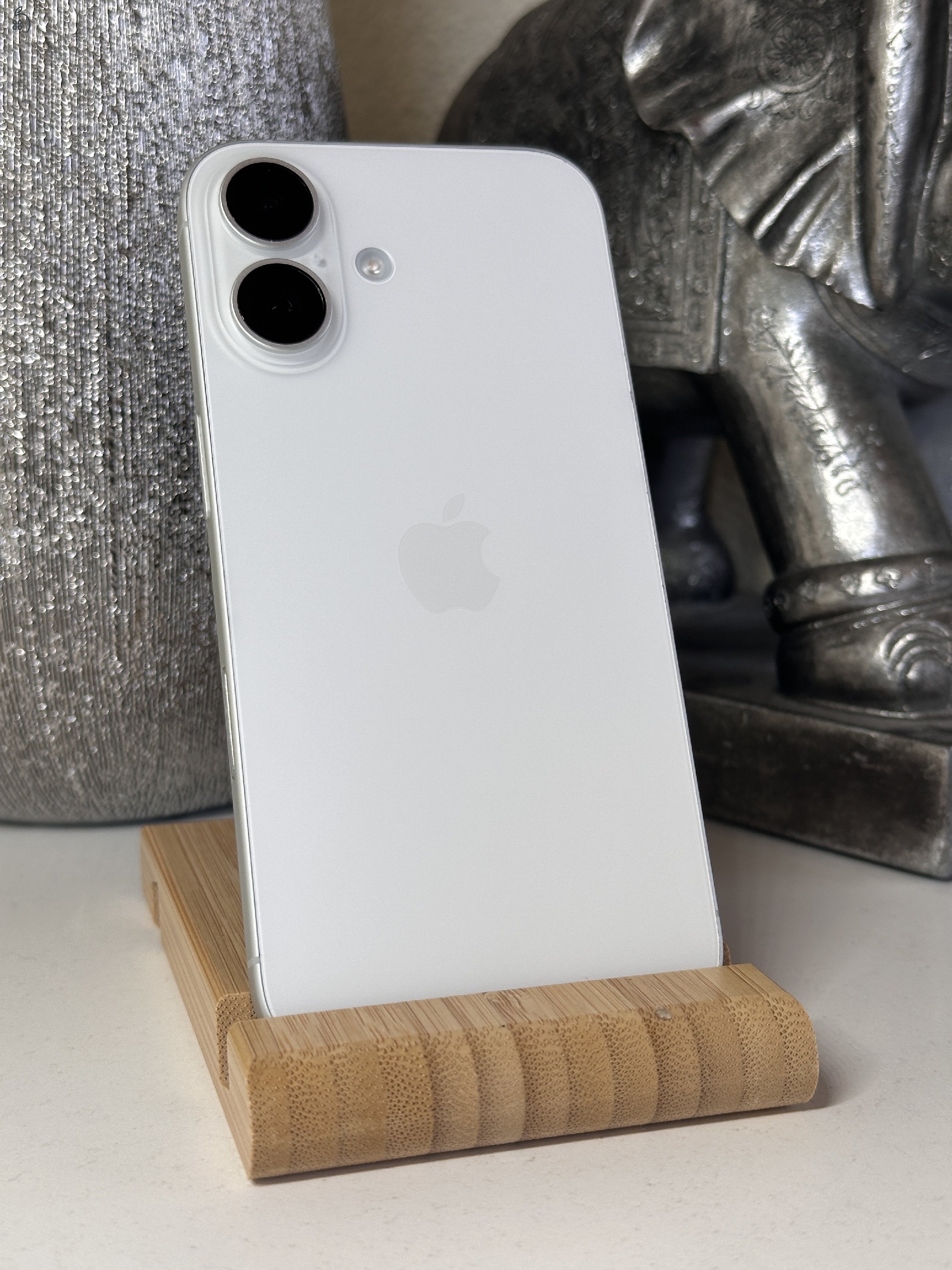  iPhone 16 128GB Fehér, Független - Garancia, Számla 