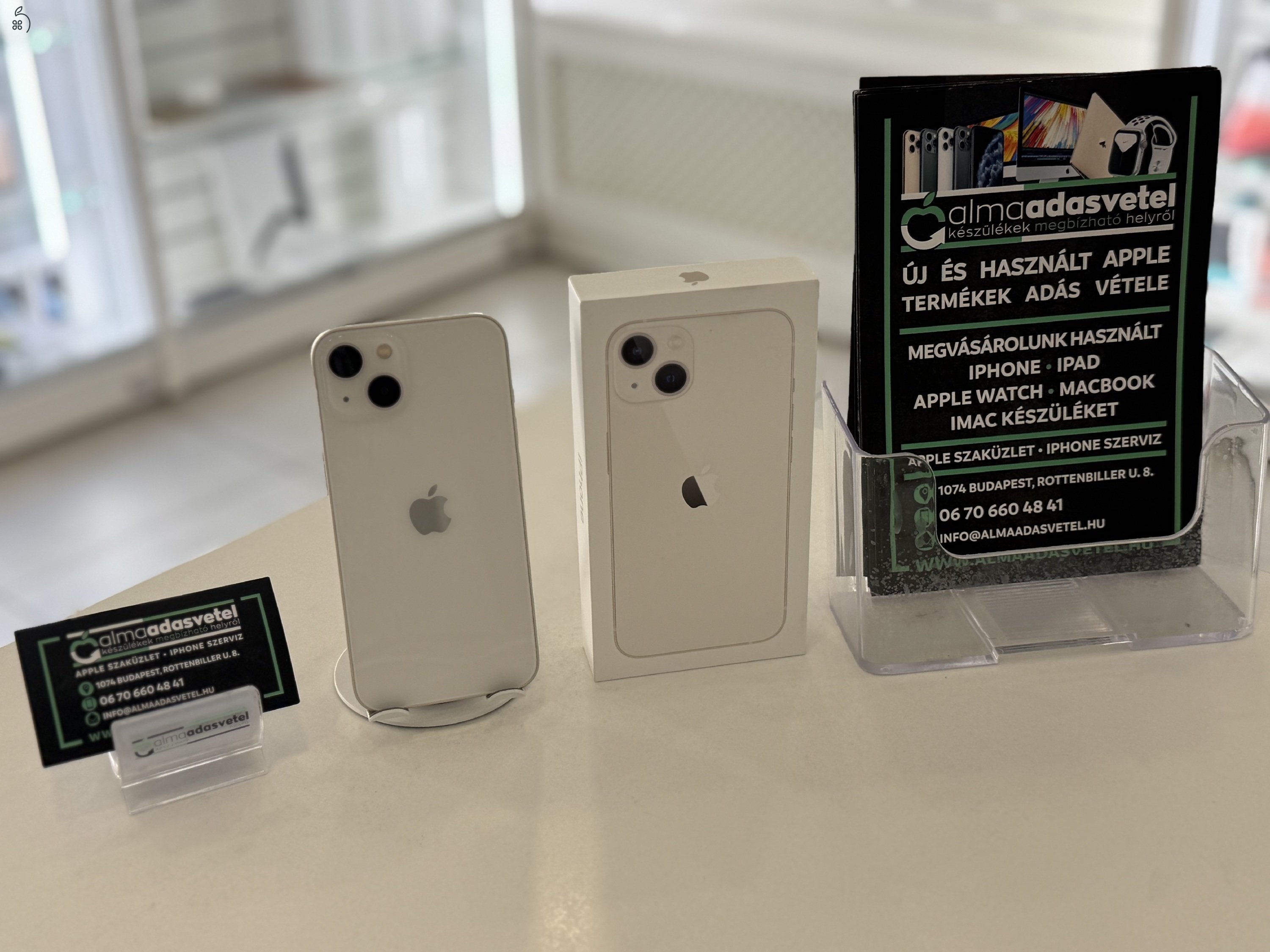 iPhone 13 128GB Karcmentes Független/2027.01.22. Apple Gar./Akku 100%/p4320