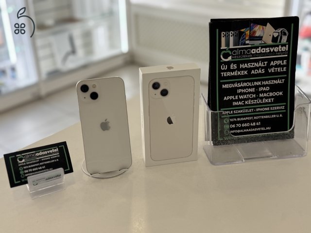 iPhone 13 128GB Karcmentes Független/2027.01.22. Apple Gar./Akku 100%/p4320