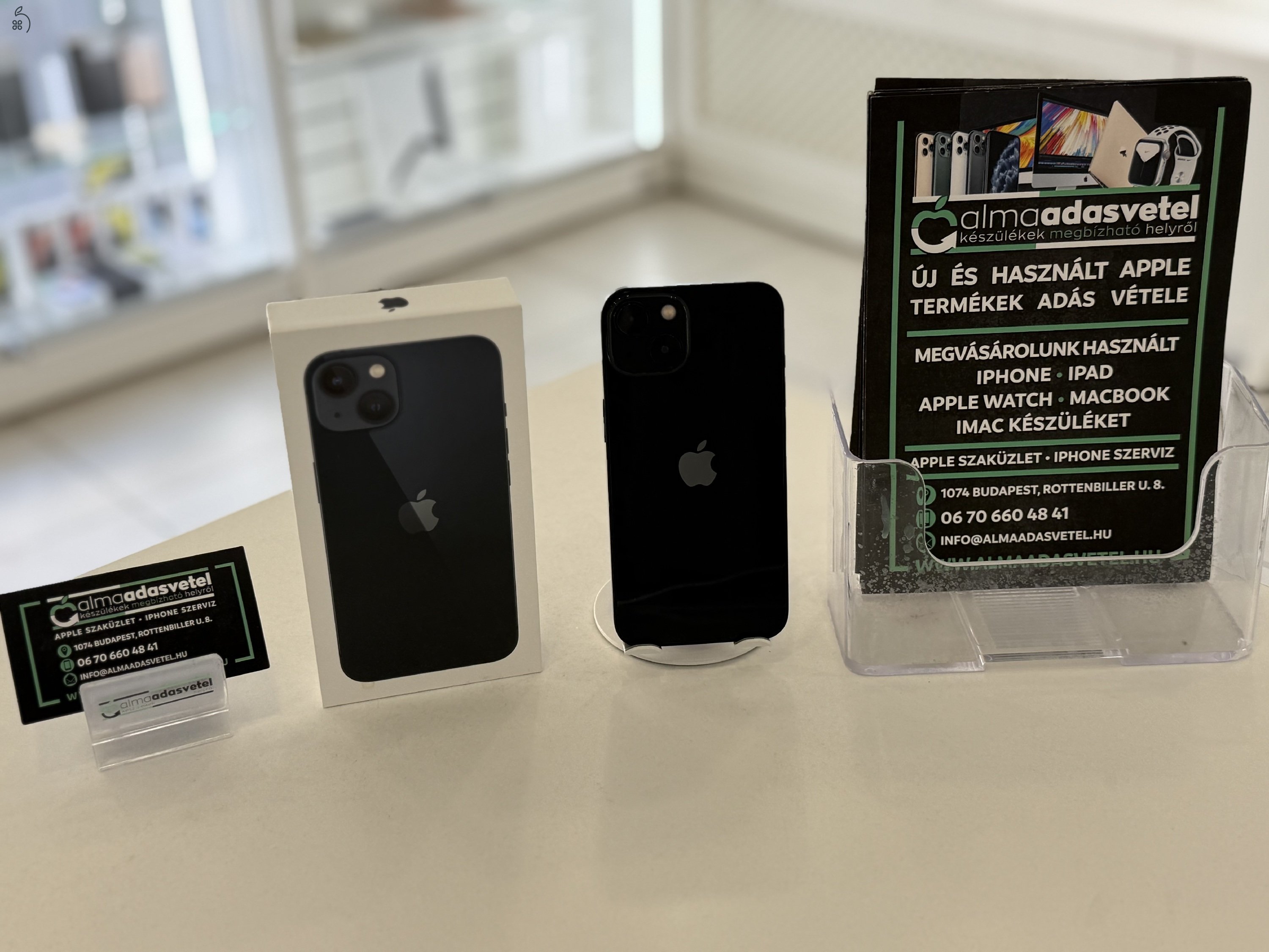 iPhone 13 128GB Megkímélt Független/1-3 hónap gar./Akku 88%/p4321