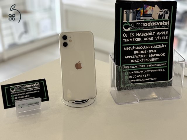 iPhone 11 64GB Független Újszerű/1 hónap gar./Akku 83%/p4323