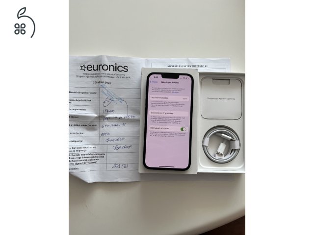 iPhone 14 128GB Apple garancia + Euronics jótállás