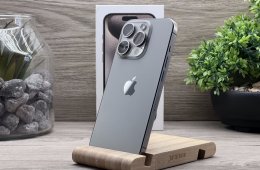 Hibátlan iPhone 15 Pro Natural Titanium 128GB 2 ÉV Garanciával Számlával Aksi 97%