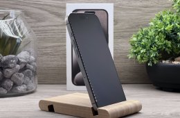 Hibátlan iPhone 15 Pro Natural Titanium 128GB 2 ÉV Garanciával Számlával Aksi 97%