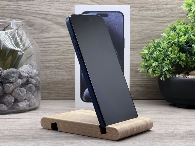 Hibátlan iPhone 15 Pro Max Blue Titanium 256GB 2 ÉV Garanciával Számlával Aksi 94%