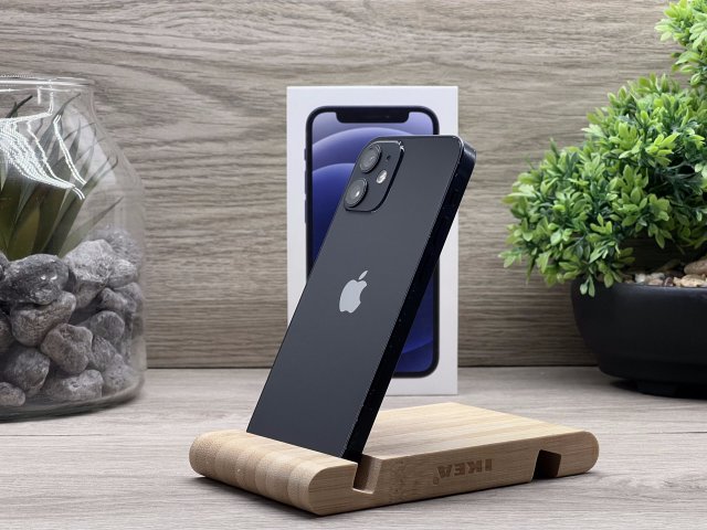 iPhone 12 Mini Black 64GB 2 ÉV Garanciával Számlával Aksi 100%