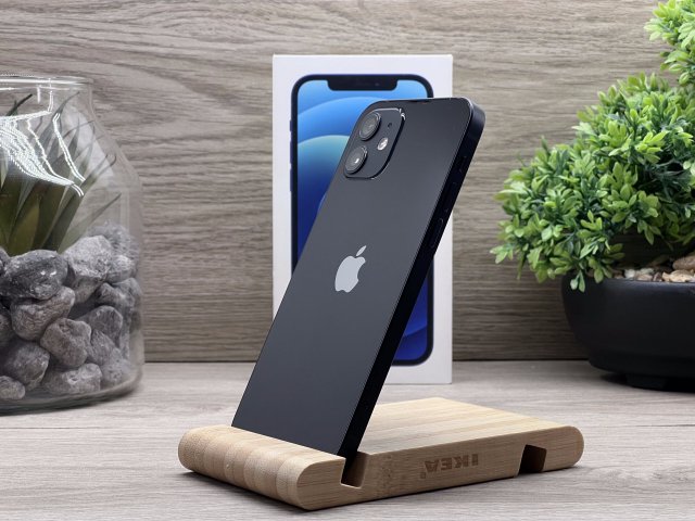 iPhone 12 Black 128GB 2 ÉV Garanciával Számlával Aksi 100%