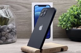 iPhone 12 Black 128GB 2 ÉV Garanciával Számlával Aksi 100%