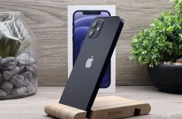 iPhone 12 Black 128GB 2 ÉV Garanciával Számlával Aksi 92%