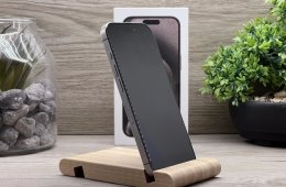 iPhone 15 Pro Natural Titanium 128GB 2 ÉV Garanciával Számlával Aksi 91%
