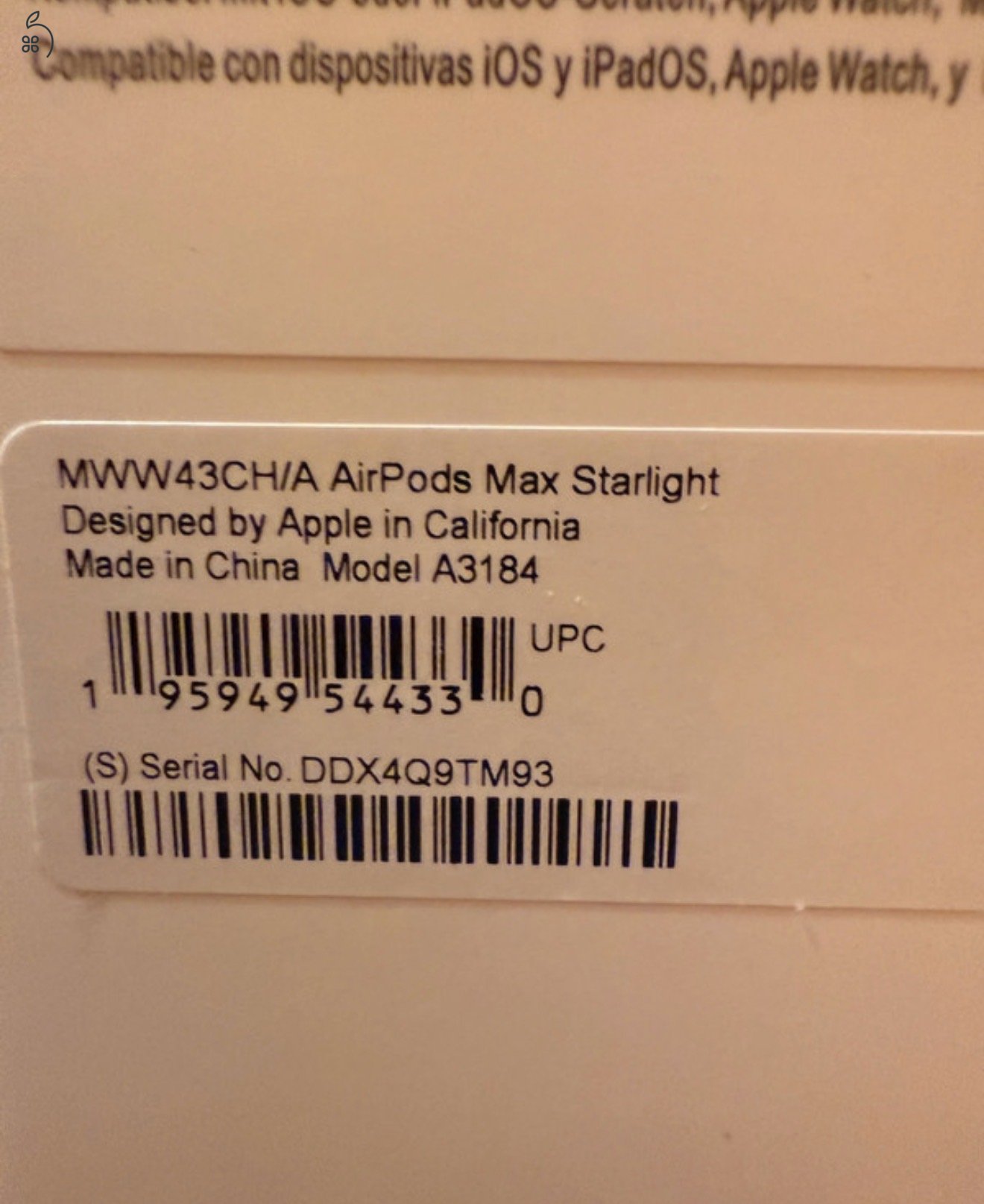 Apple Airpods Max 2024 Starlight