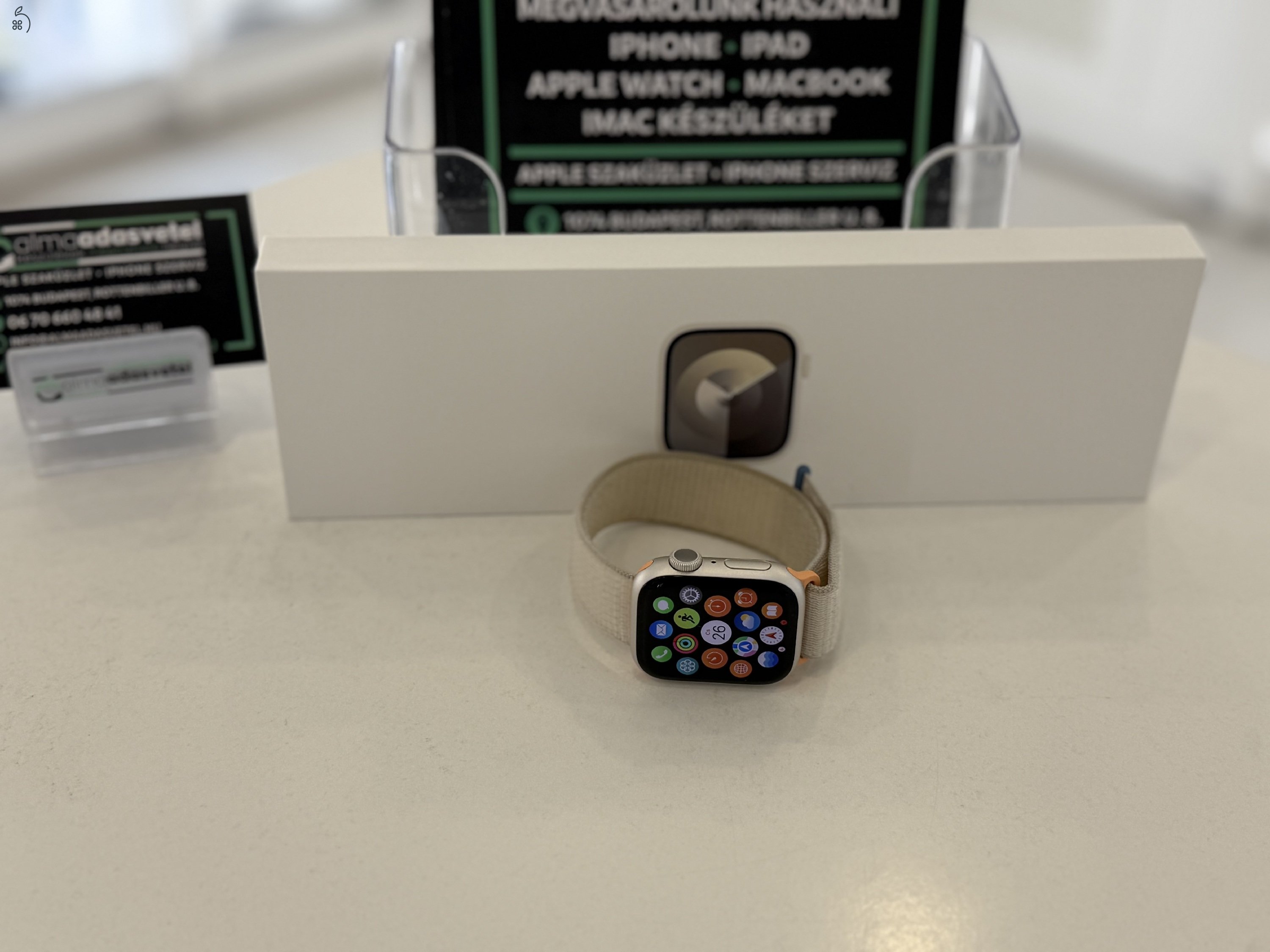 Apple Watch 9 41mm Újszerű/1-3 hónap gar./Akku 98%/p4325
