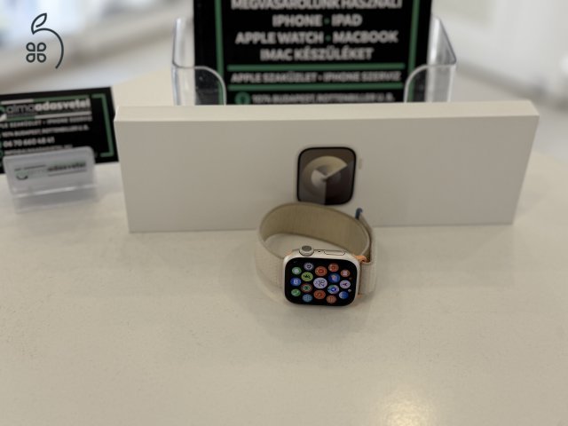 Apple Watch 9 41mm Újszerű/1-3 hónap gar./Akku 98%/p4325