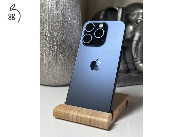  iPhone 15 Pro 256GB Kék, Független - Garancia, Számla 