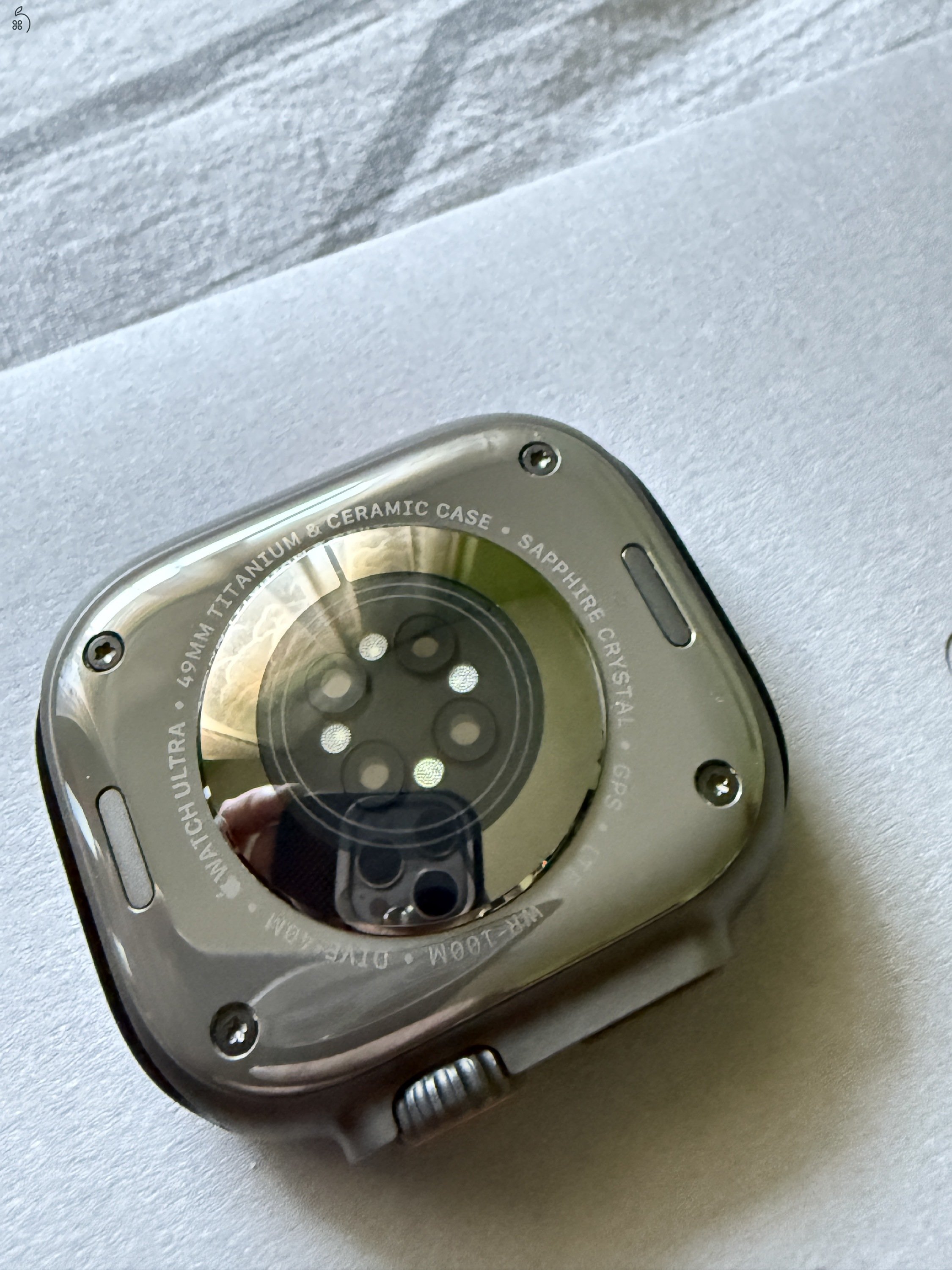 Apple Watch Ultra 2 Black Titanium+fekete Ocean Band