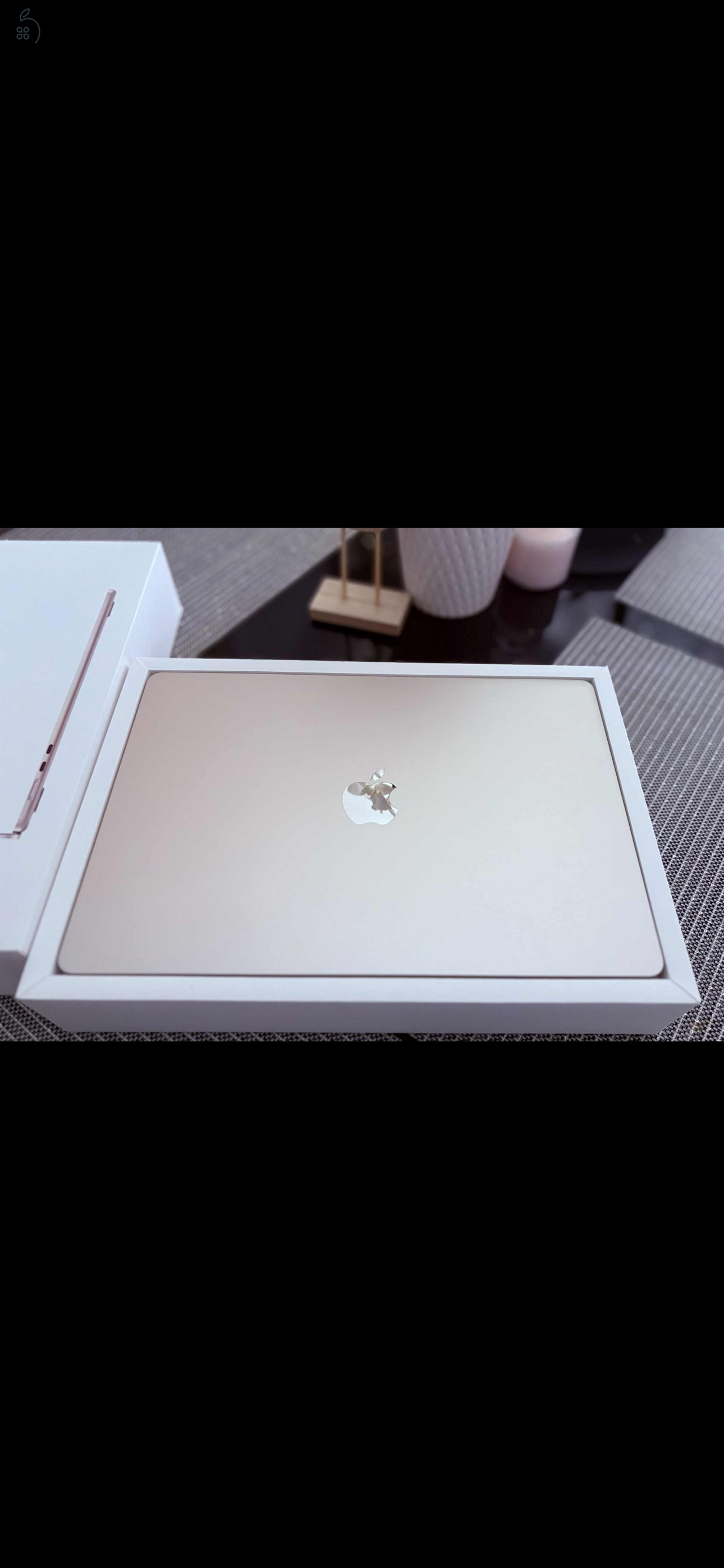 Eladó egy teljesen új MacBook Air 15” M3 24GB egysített memória 512GB SSD