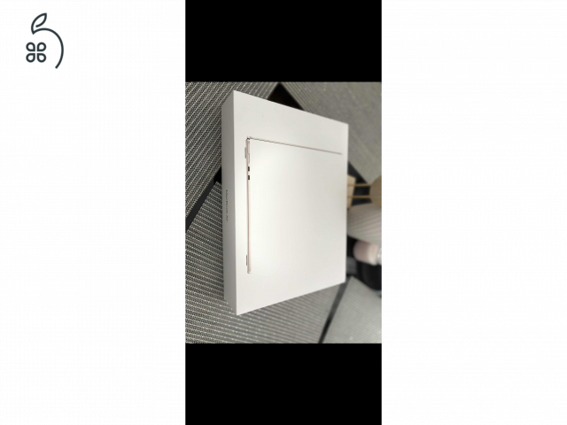 Eladó egy teljesen új MacBook Air 15” M3 24GB egysített memória 512GB SSD