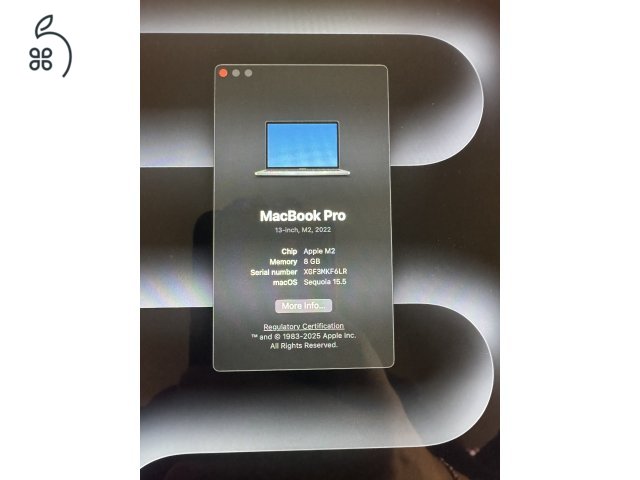 2022 Macbook pro M2 8/256