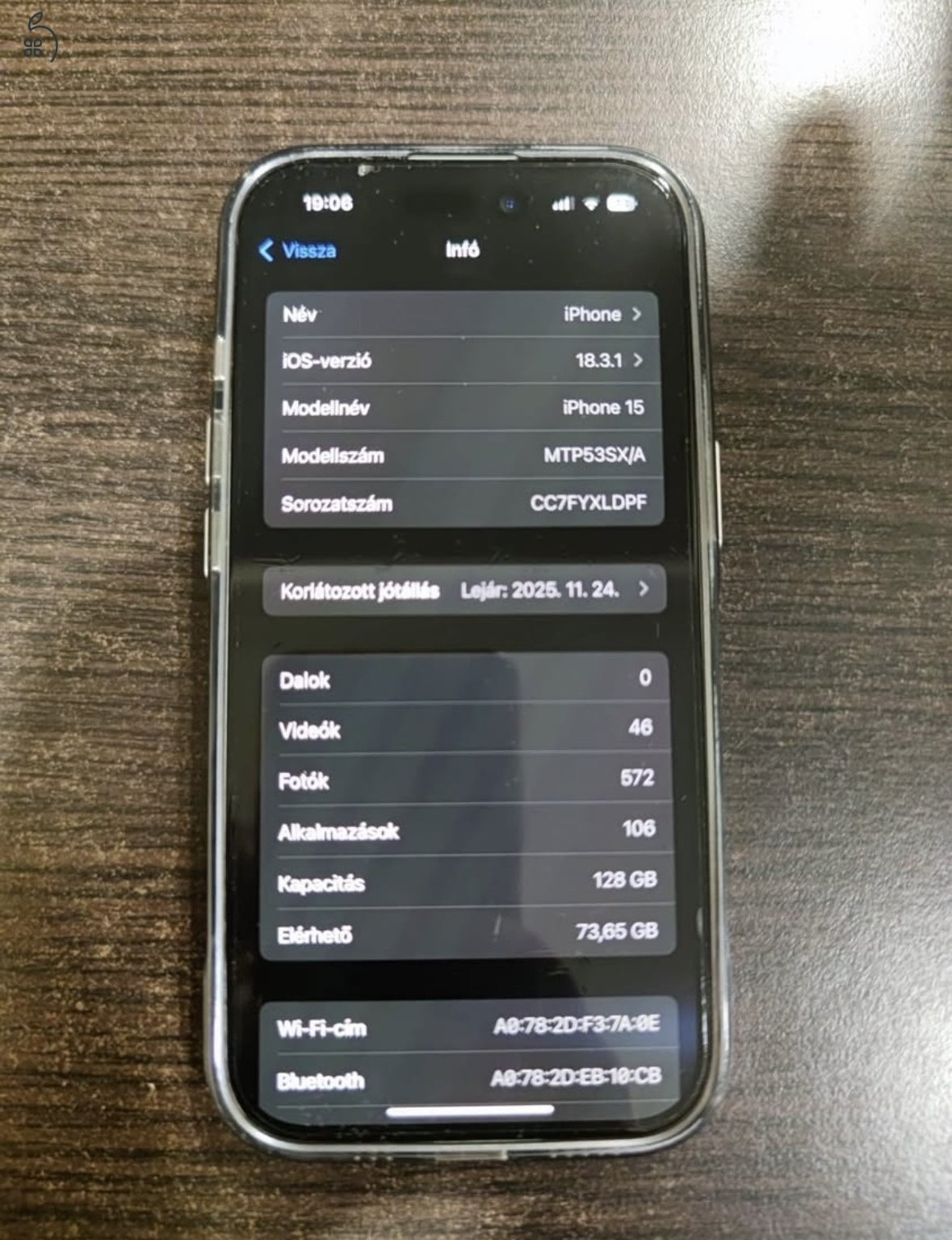 iPhone 15 – 128GB – Zöld – Újszerű állapotban! ????????