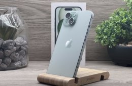 Hibátlan iPhone 15 Green 128GB 2 ÉV Garanciával Számlával Aksi 90%