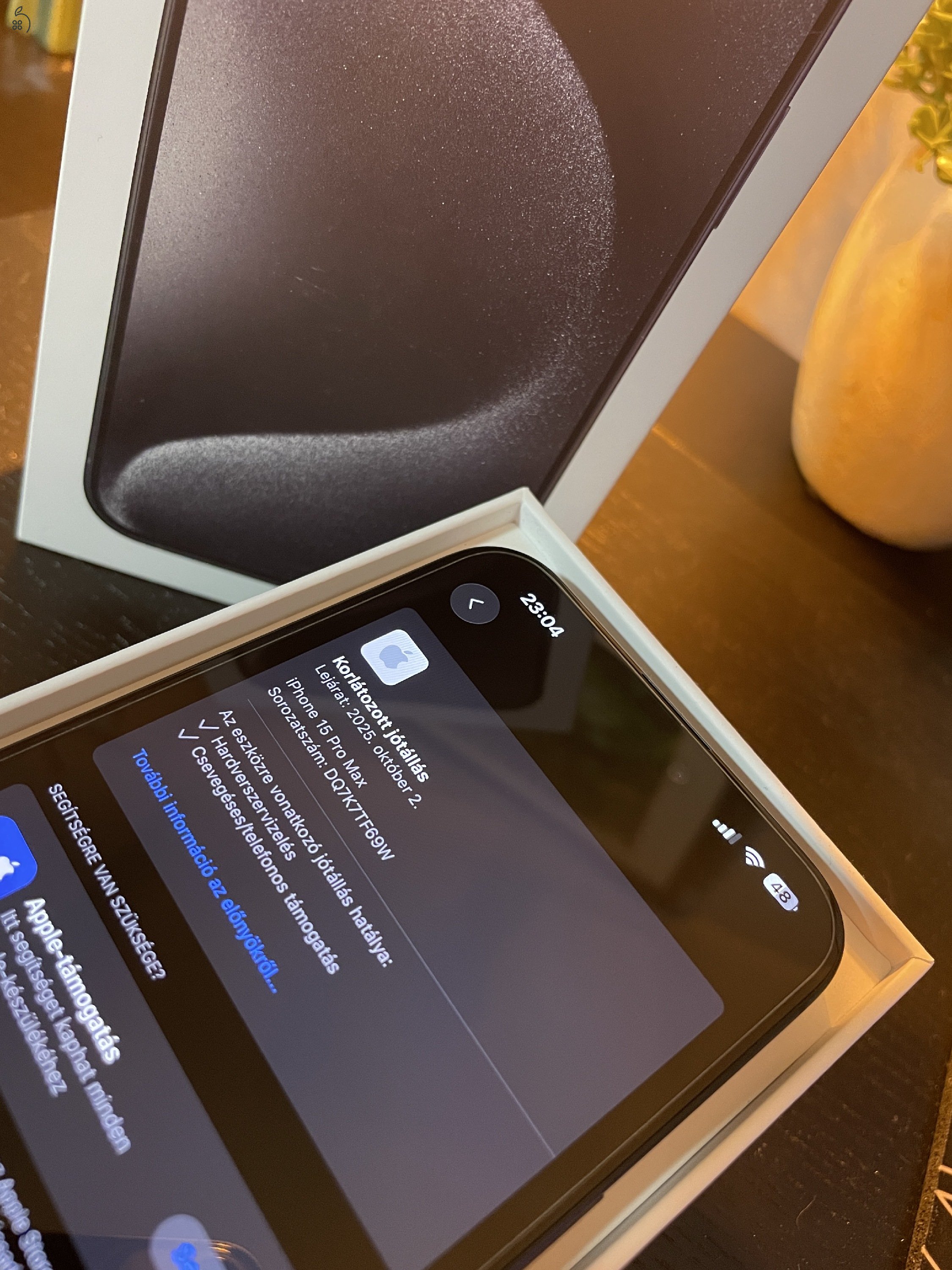 Apple iPhone 15 Pro Max 256GB Fekete Titán