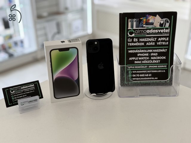 iPhone 14 128GB Független Újszerű/1-3 hónap gar./Akku 84%/p4328