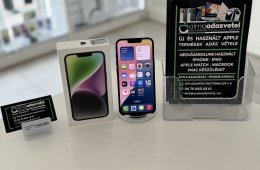 iPhone 14 128GB Független Újszerű/1-3 hónap gar./Akku 84%/p4328