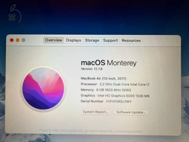 MacBook Air 7,2 13