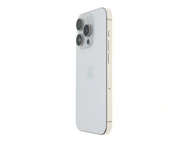 !! 1 ÉV GARANCIA !! Apple iPhone 15 Pro 128 GB White Titanium 89%
