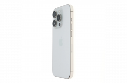 !! 1 ÉV GARANCIA !! Apple iPhone 15 Pro 128 GB White Titanium 89%