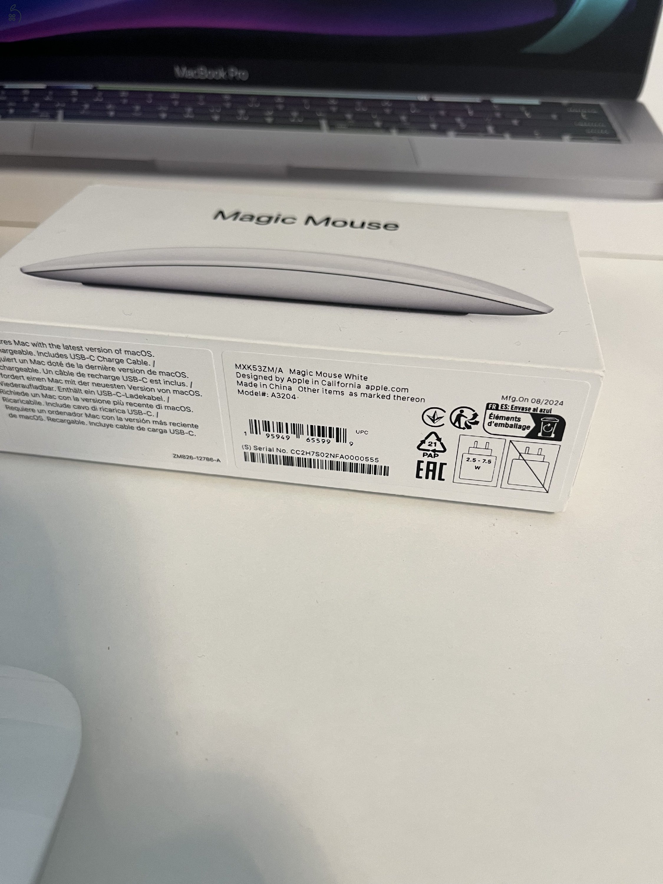MacBook Pro 2022 M2 + 2024 USB-C Apple Magic Mouse