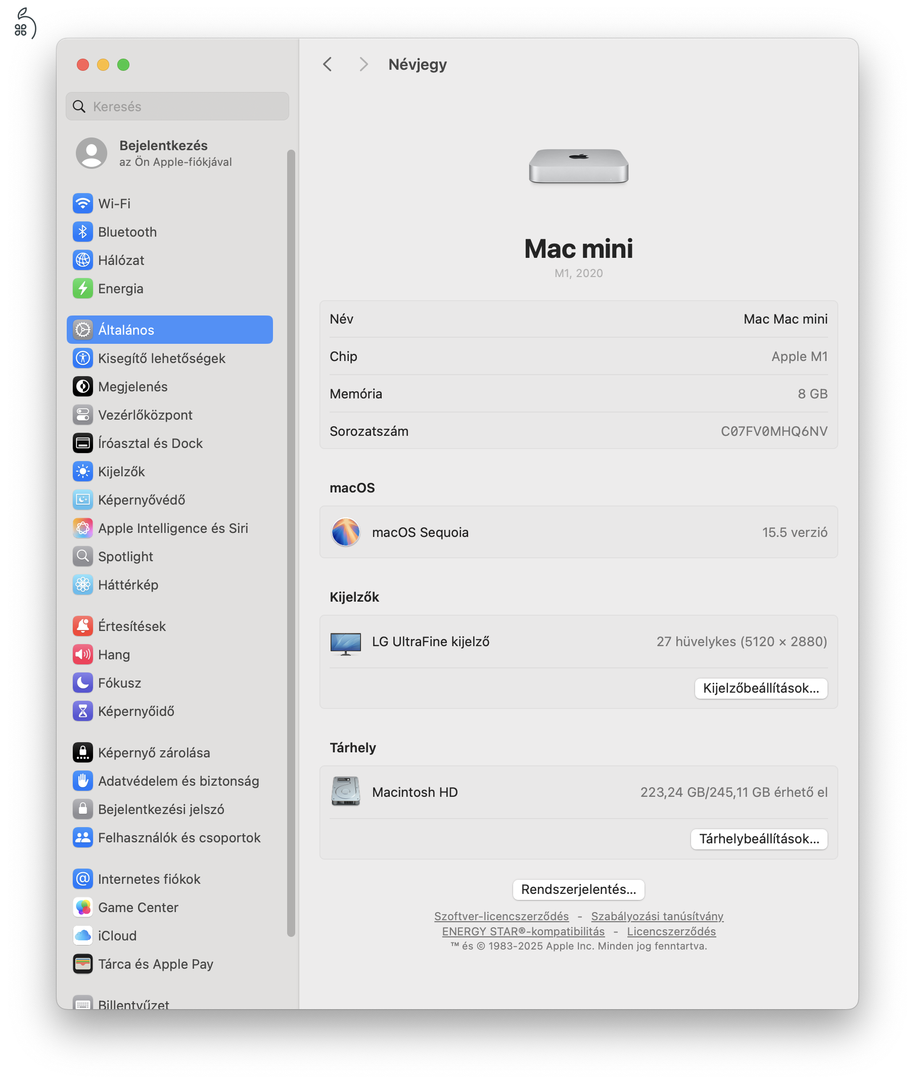 Mac Mini M1 8/256 eladó