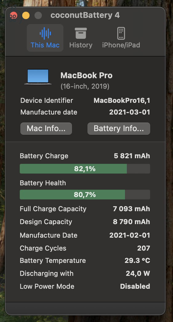 MacBook Pro 2019 16'' (2.6 Ghz i7, 16Gb Ram, 512 Gb SSD, 4Gb Radeon Pro 5300M)