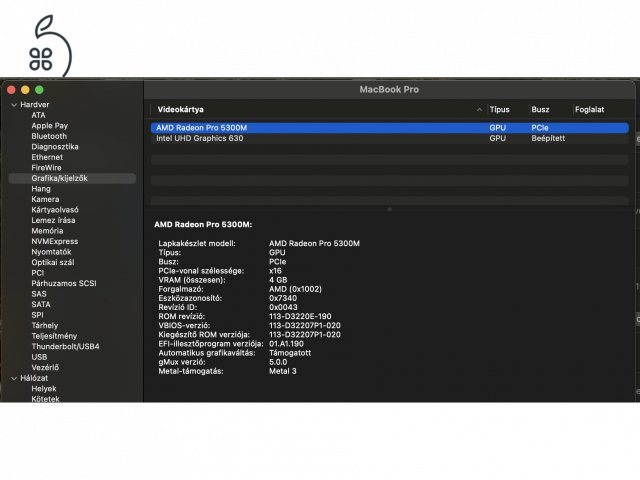 MacBook Pro 2019 16'' (2.6 Ghz i7, 16Gb Ram, 512 Gb SSD, 4Gb Radeon Pro 5300M)