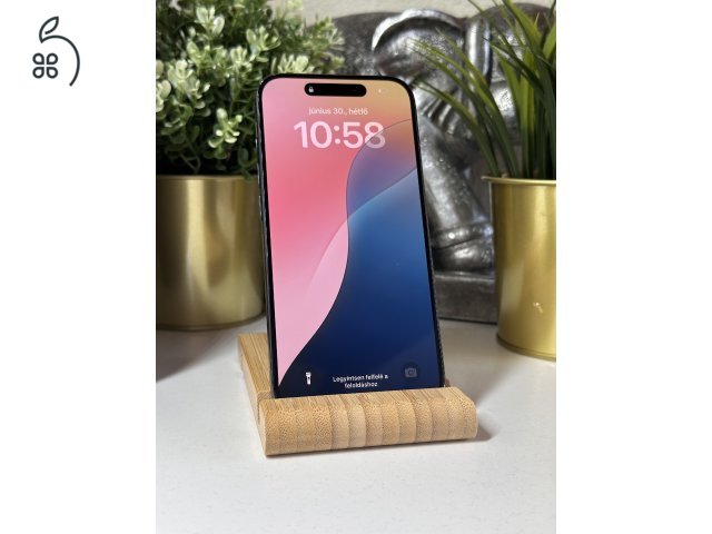  iPhone 15 Pro 256GB Kék, Független - Garancia, Számla 