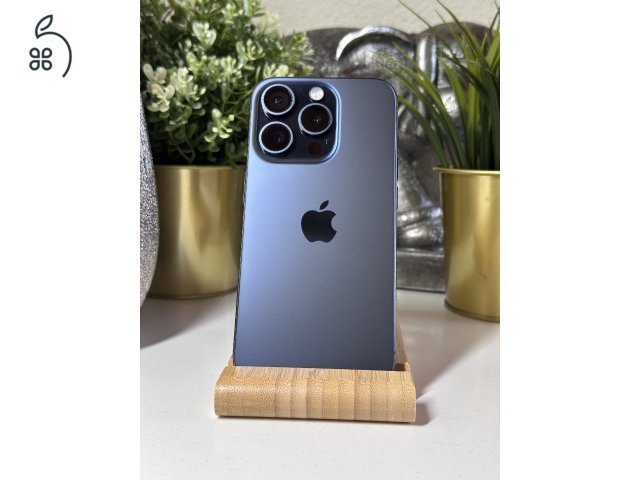  iPhone 15 Pro 256GB Kék, Független - Garancia, Számla 