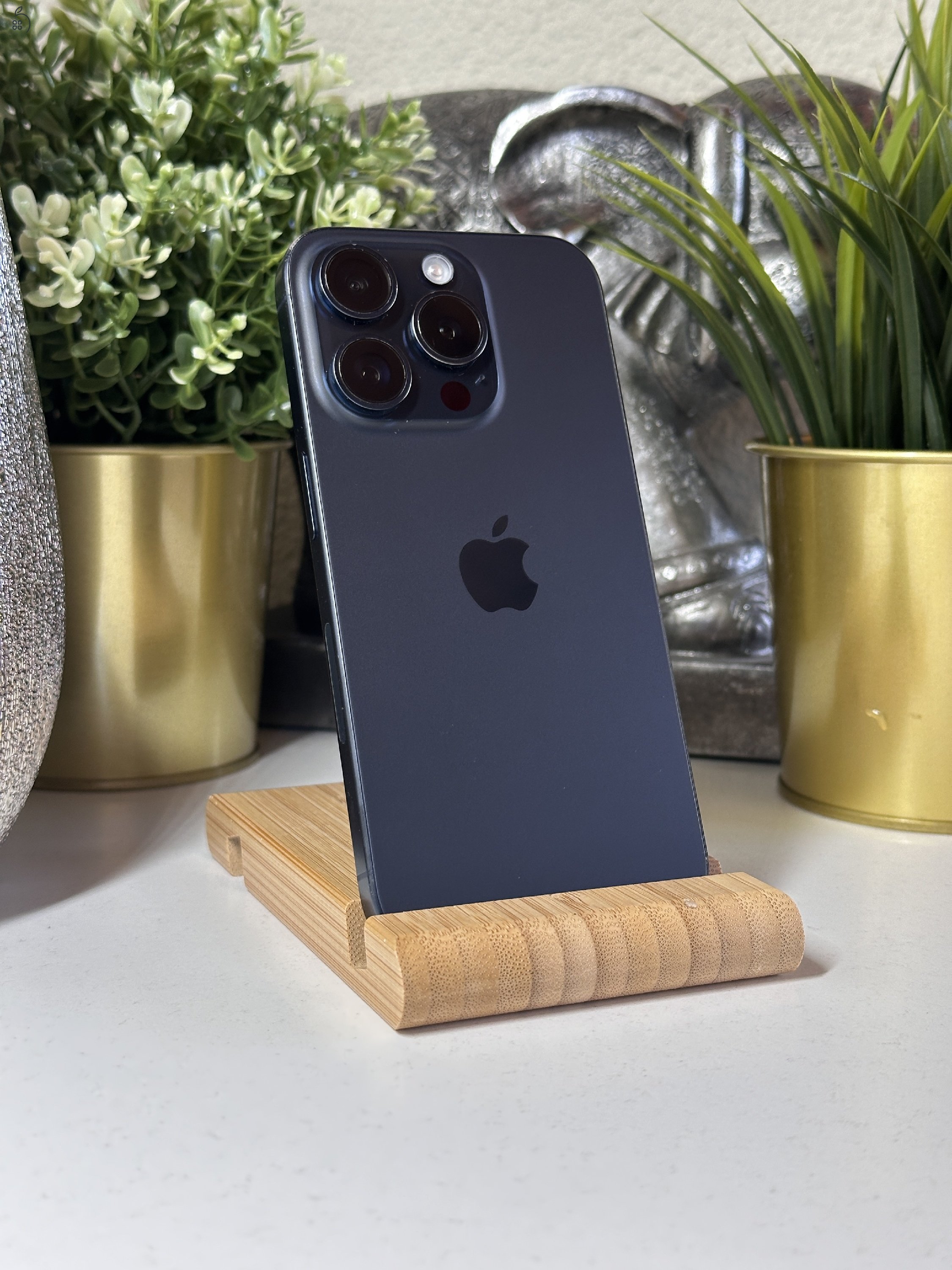  iPhone 15 Pro 256GB Kék, Független - Garancia, Számla 