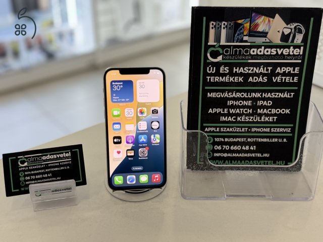 iPhone 12 64GB Független Újszerű/1 hónap gar./Akku 81%/p4331
