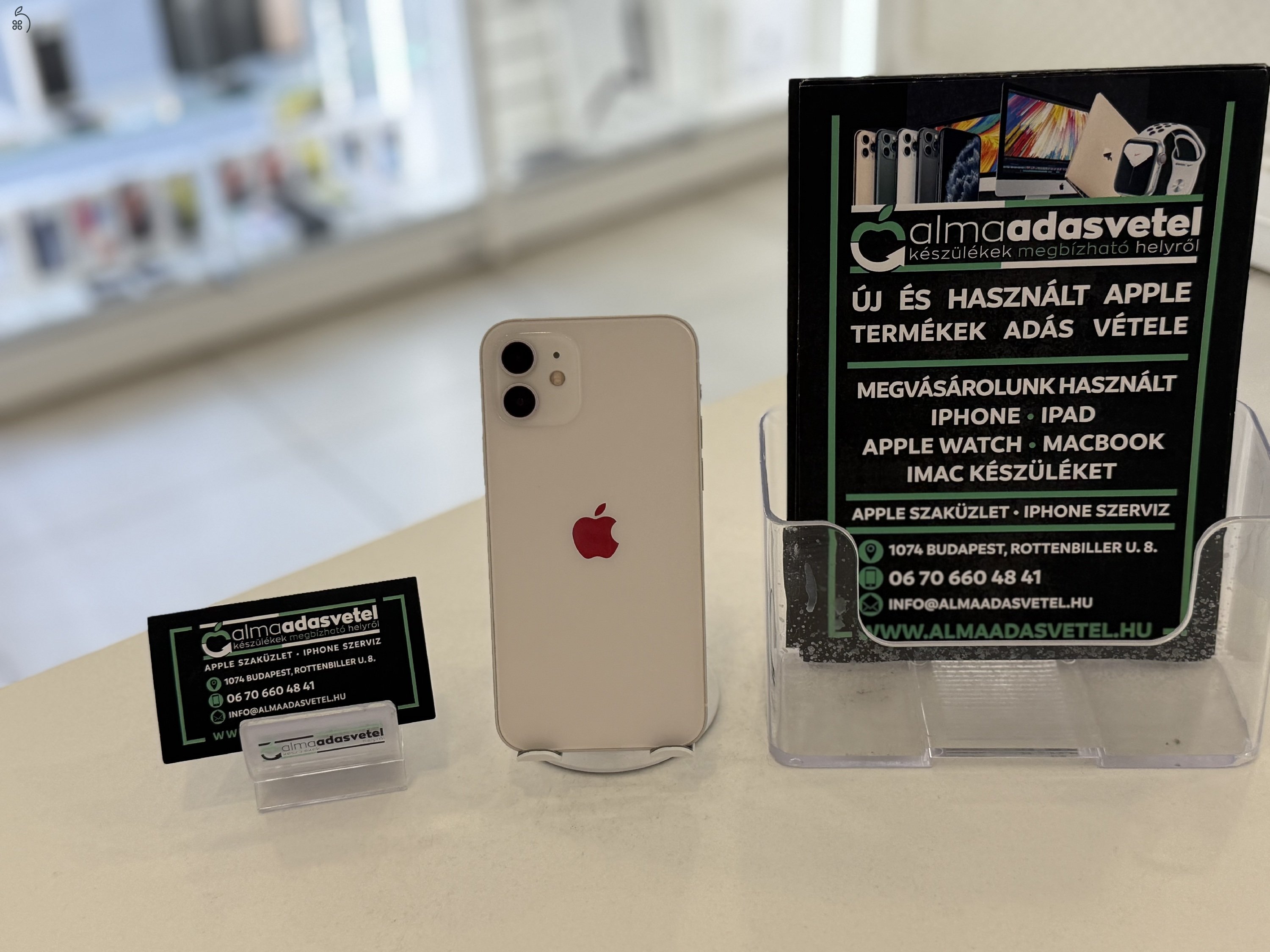 iPhone 12 64GB Független Újszerű/1 hónap gar./Akku 81%/p4331
