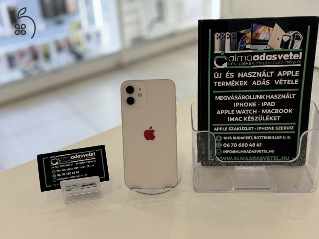 iPhone 12 64GB Független Újszerű/1 hónap gar./Akku 81%/p4331