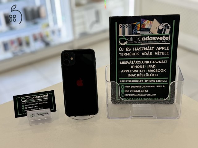 iPhone 11 64GB Független Használt/1 hónap gar./Akku 100%/p4332