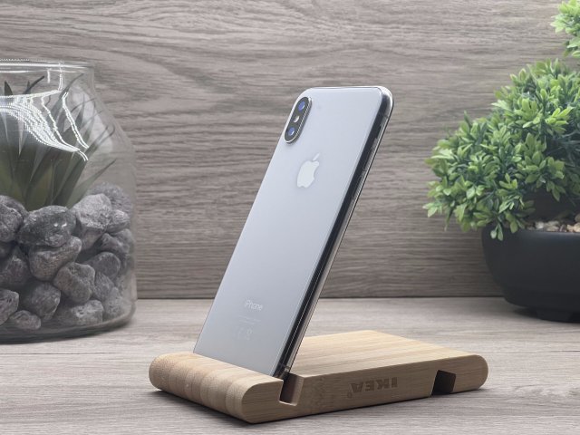 iPhone X Silver 256GB 2 ÉV Garanciával Számlával Aksi 100%