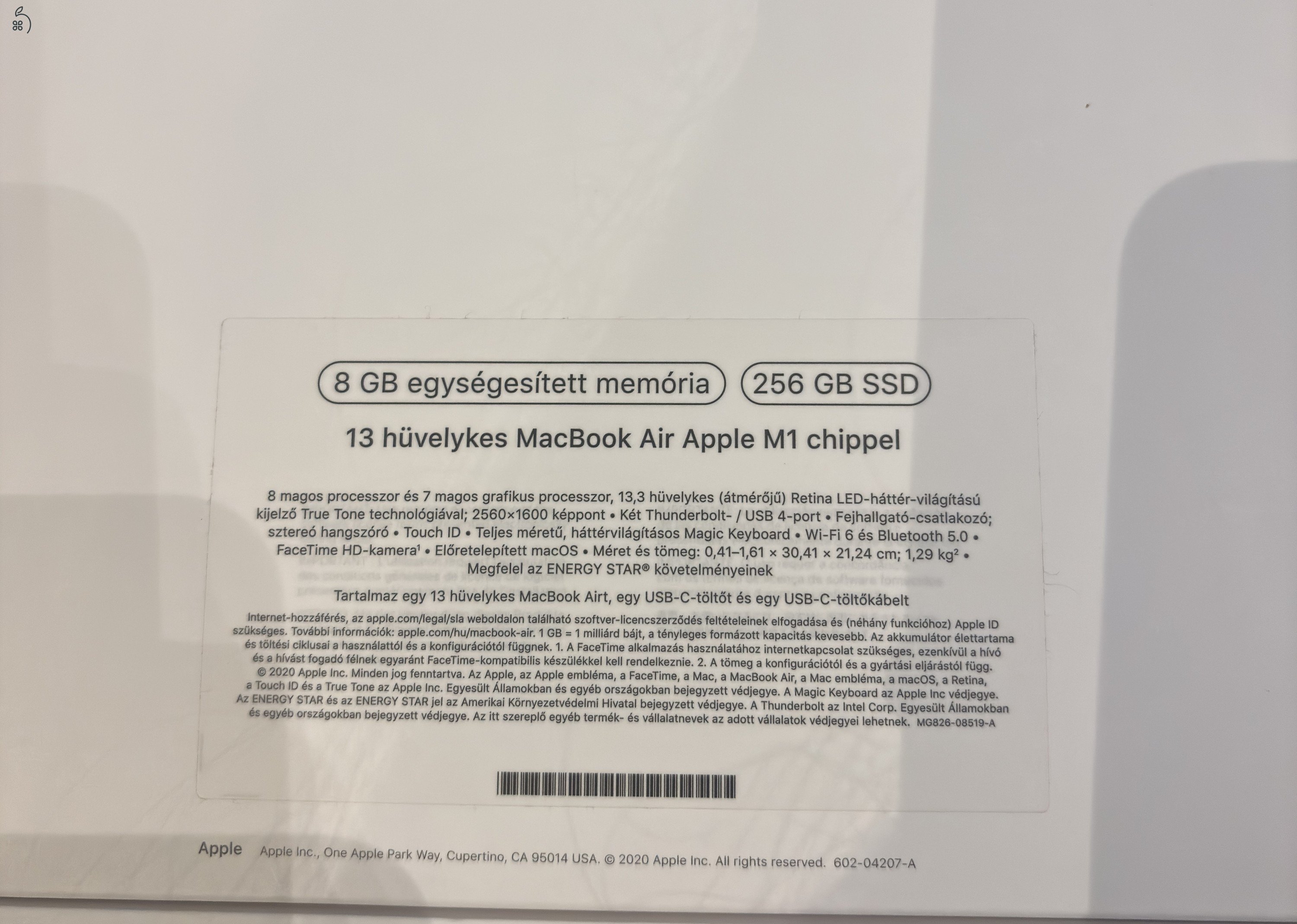 MacBook Air 2020 256 GB 