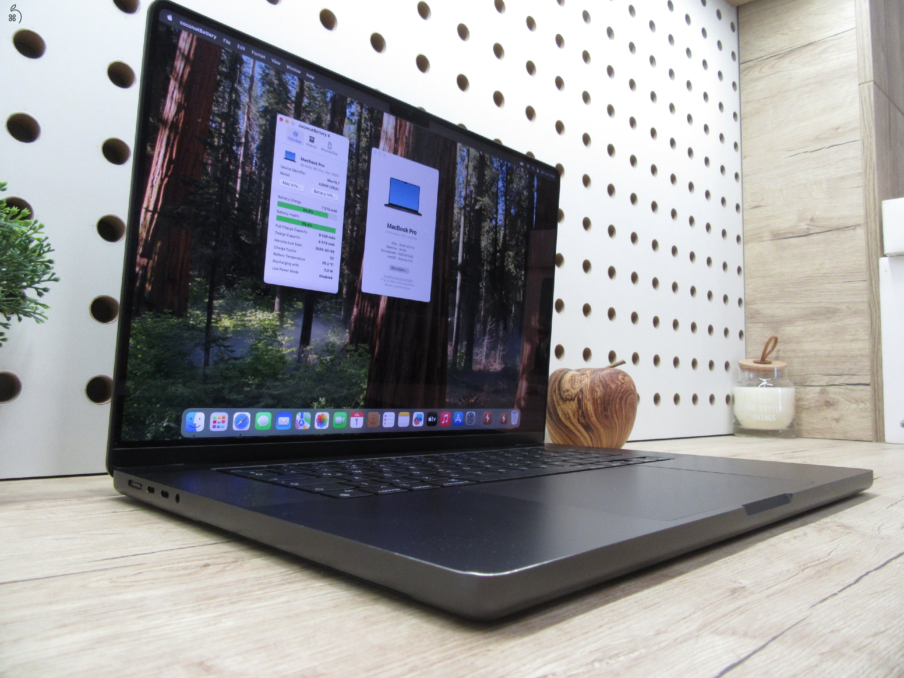 Apple Macbook 16 M3 Pro - 2023 - Használt, szép állapot - 36 Gb RAM - 500 Gb SSD!!